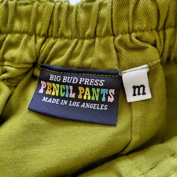 Big Bud Press Pencil Pants in Olive Green Size M - Picture 2 of 4